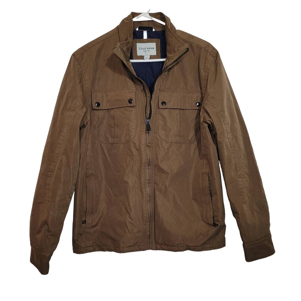 Cole Haan mens brown classic barn chore coat size small